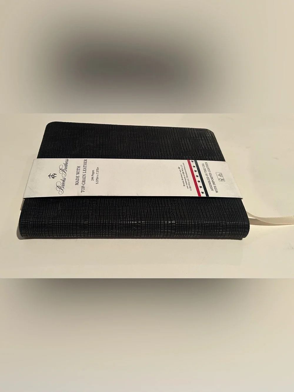 New Embossed Leather Brooks Brothers Crown Fleece Journal 244 Leather Pages USA